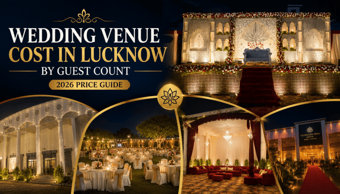 Wedding Venue Costs in Lucknow by Guest Count in 2026